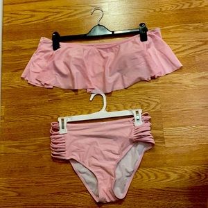 Strapless Bikini w/ High Waist